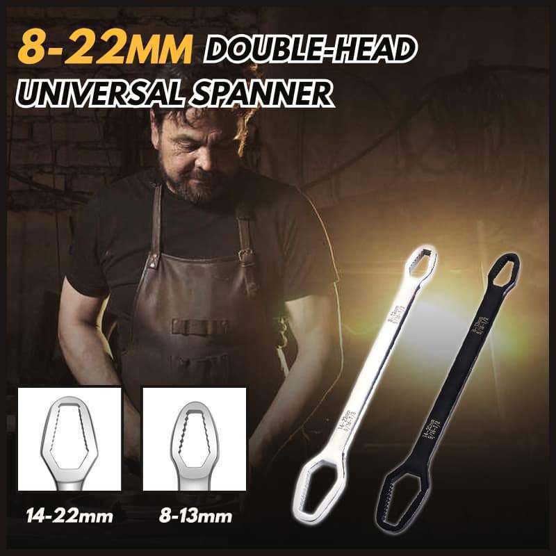 📢📢5 dernières heures : Grande vente⏰⏰ Clé Universelle à Double Tête - Ajustement Automatique pour Écrous et Boulons de Toutes Tailles 🛠️✨