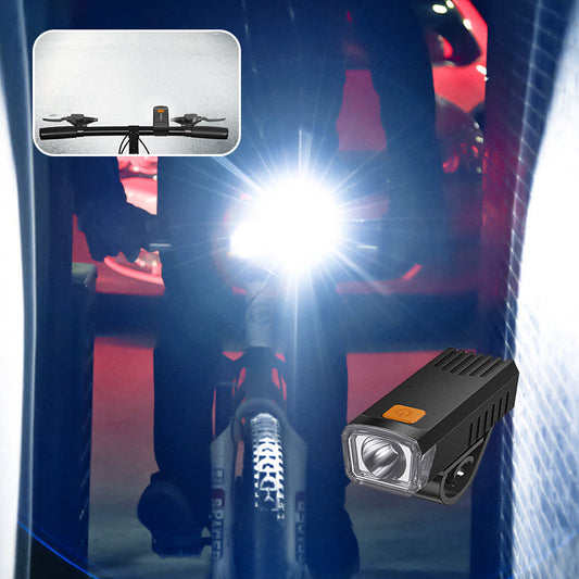 Phare avant rechargeable étanche pour vélo avec clip