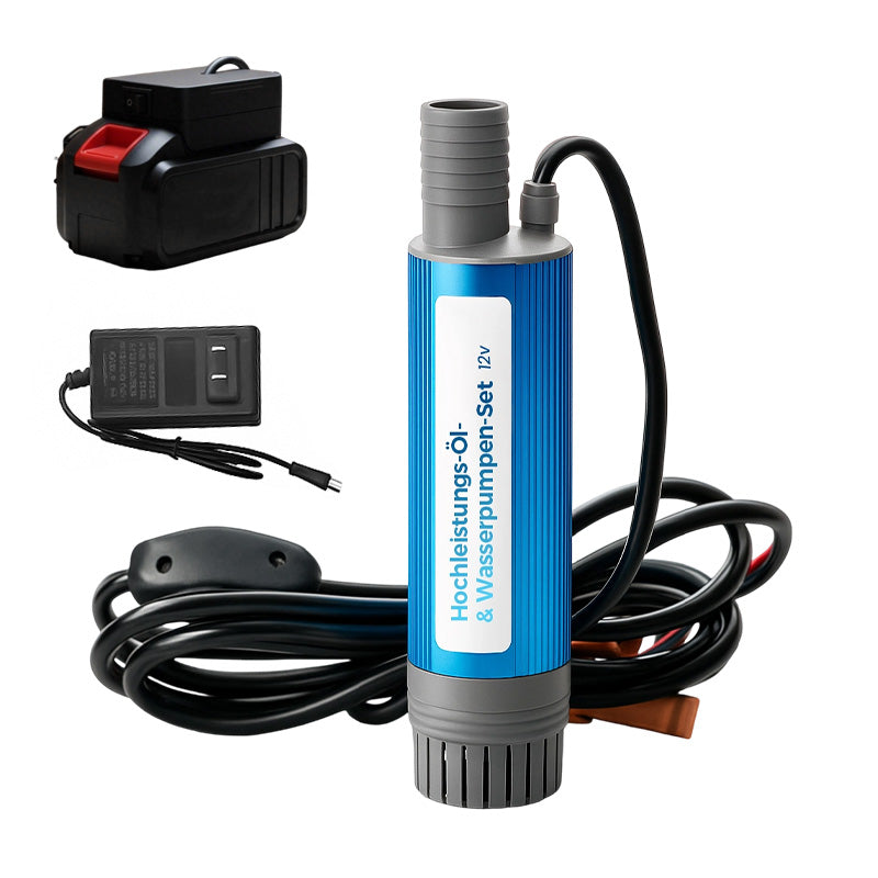 🔈🔈51 % DE RÉDUCTION ! 🔋✨ Ensemble Pompe à Huile et Eau Haute Puissance – Performances Élevées, Portable & Multifonctionnelle 💪