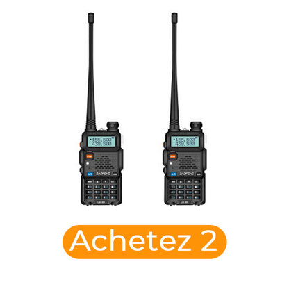 🔥Radio amateur UV-5R longue portée UV5R Radio bidirectionnelle double bande Walkie