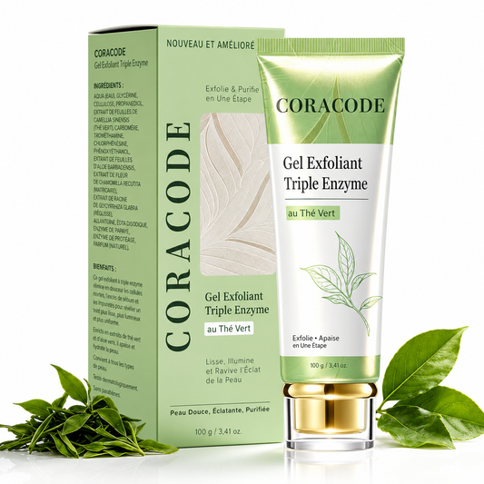 CoraCode™ Gel Réparateur des Zones Sombres | Une peau visiblement plus lumineuse et lisse en quelques jours sans produits chimiques agressifs.