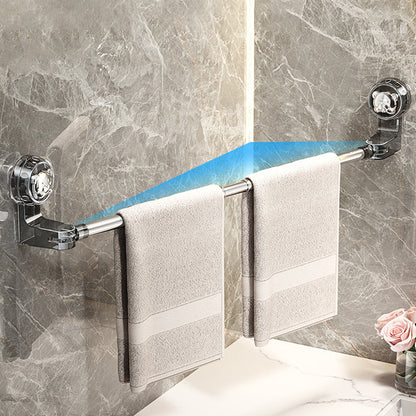 🛁✨Light Luxury No-Punch - Barre porte-serviettes rétractable à ventouse