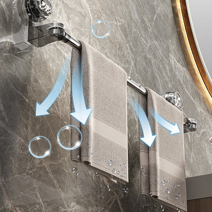 🛁✨Light Luxury No-Punch - Barre porte-serviettes rétractable à ventouse