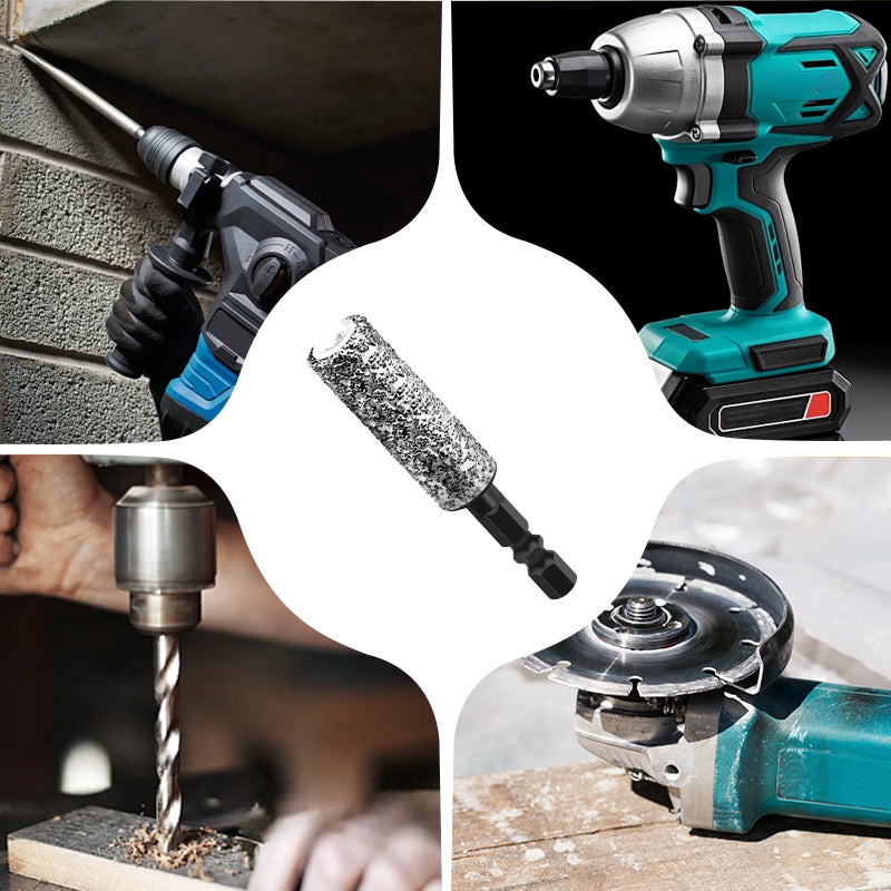🔥 2-en-1 Hexagonal Shank Brazing Drilling Dry Specialized Hole Opener