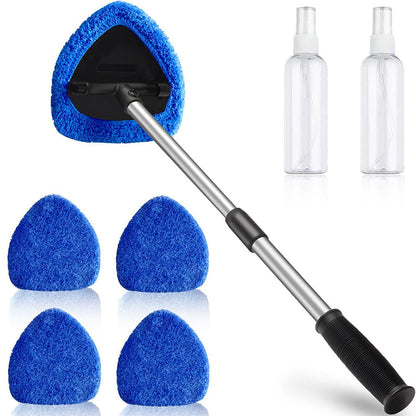 Kit d’Outil de Nettoyage pour Pare-Brise de Voiture – Extensible & Rotatif à 180°
