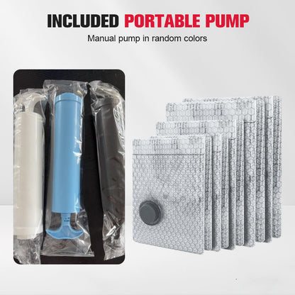 🔥 OFFRE DU DERNIER JOUR – 50 % DE RÉDUCTION 🔥Sacs de rangement sous vide pour les voyages et kit de pompe portable