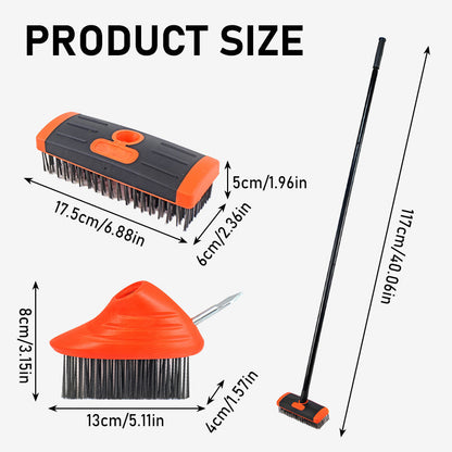 🔥50 % de réduction🎉Ensemble 3 en 1 de brosses métalliques pour désherbage