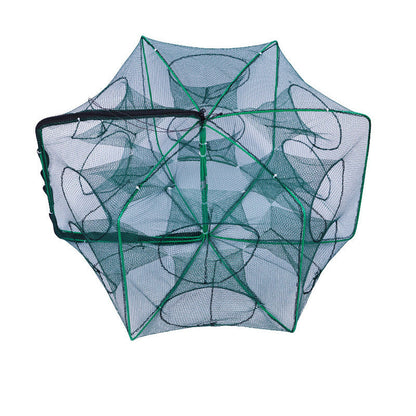 Filet de pêche renforcé auto-pliable