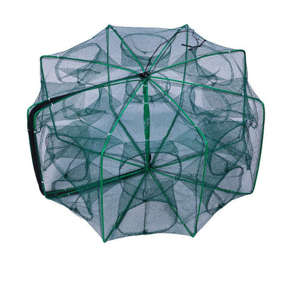 Filet de pêche renforcé auto-pliable