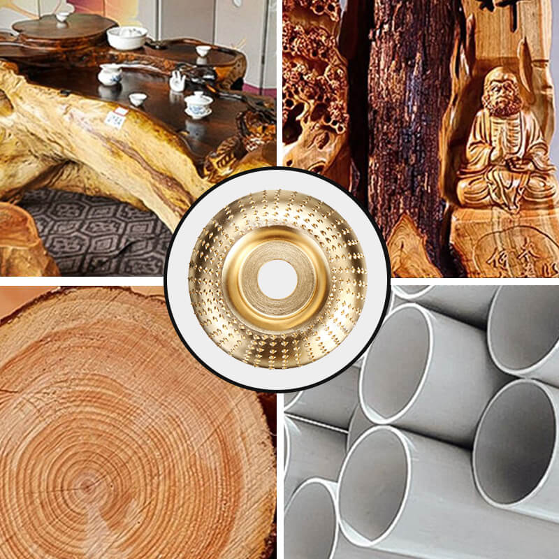 ⚒️ ACHETEZ 2 OBТENEZ 3! ✨ Disque à Bois pour Meuleuse d'Angle - Conçu pour la Sculpture et le Ponçage du Bois - Sécuritaire et Efficace, Idéal pour le Travail du Bois 🌳🔧