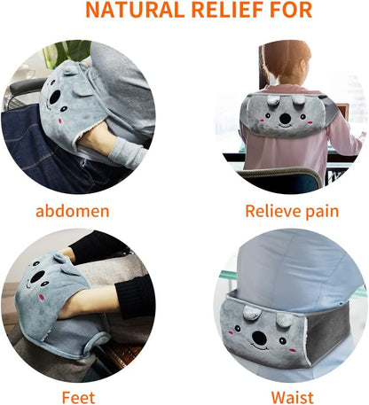 🎅 Vente de Noël - 50% de réduction 🔥 Ceinture en peluche avec bouillotte 🎁