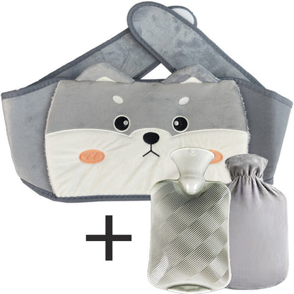 🎅 Vente de Noël - 50% de réduction 🔥 Ceinture en peluche avec bouillotte 🎁