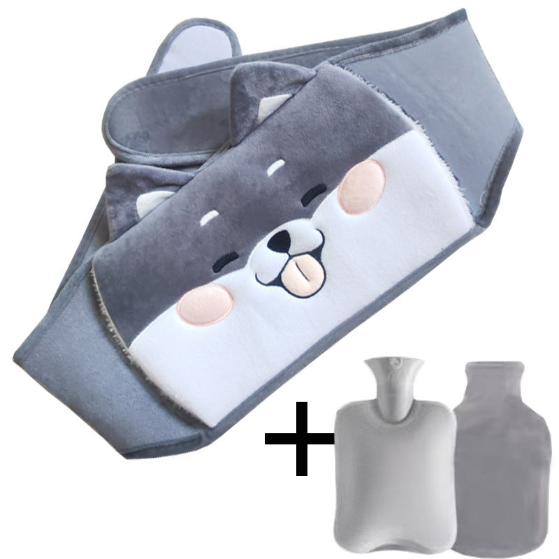 🎅 Vente de Noël - 50% de réduction 🔥 Ceinture en peluche avec bouillotte 🎁