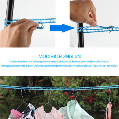 ✨ Corde à linge coupe-vent et antidérapante