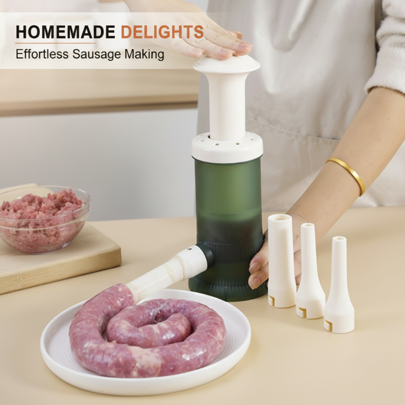 📢📢55 % de réduction !!! 🎅Machine à embosser les saucisses manuelle pour usage domestique